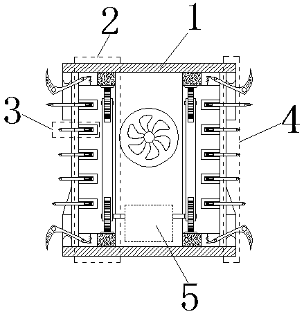 Robot steering structure