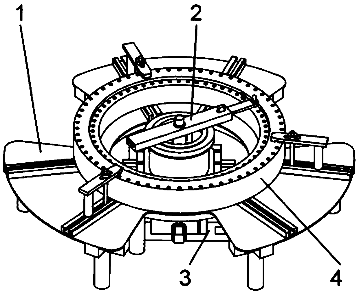 Slewing bearing performance testing device