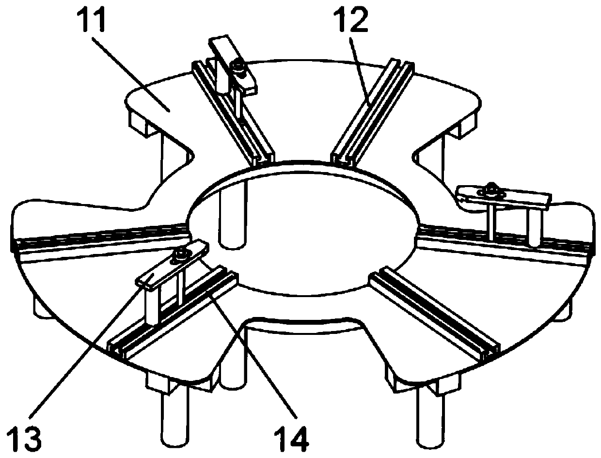 Slewing bearing performance testing device