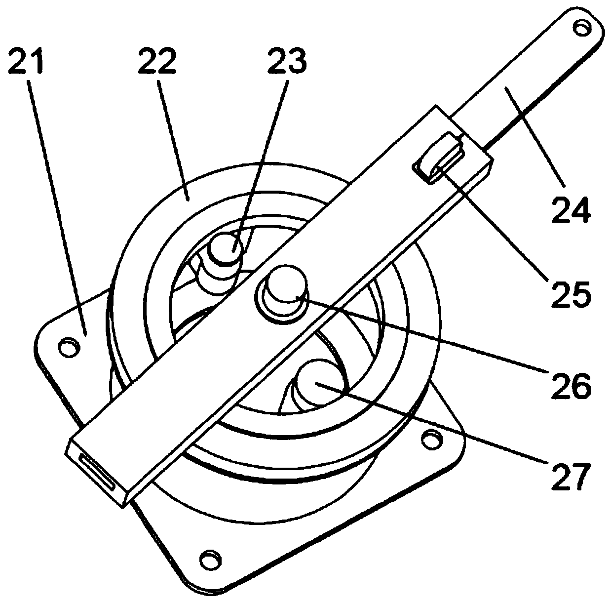 Slewing bearing performance testing device