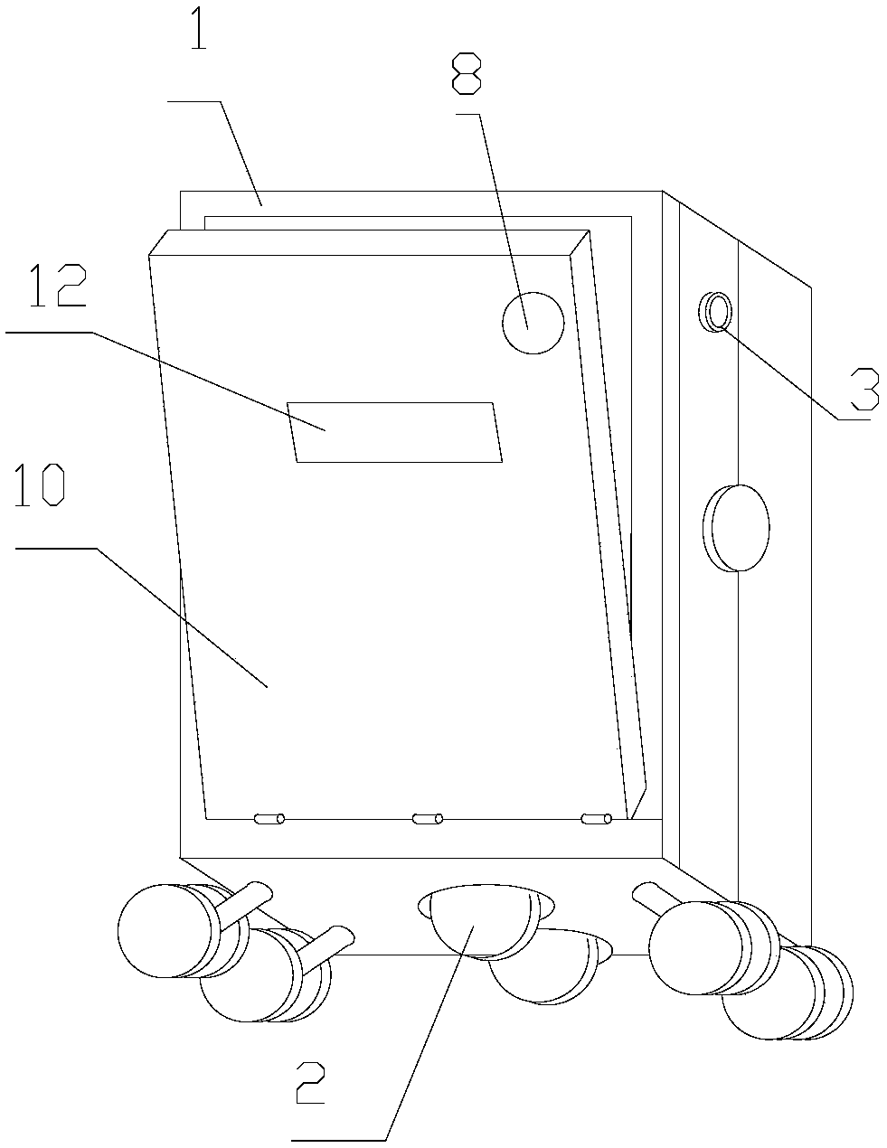 self-locking suitcase