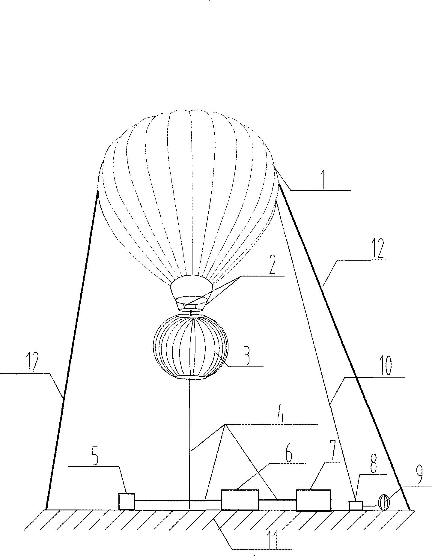 High altitude conformity type sphericity cavity turbine type wind power generator