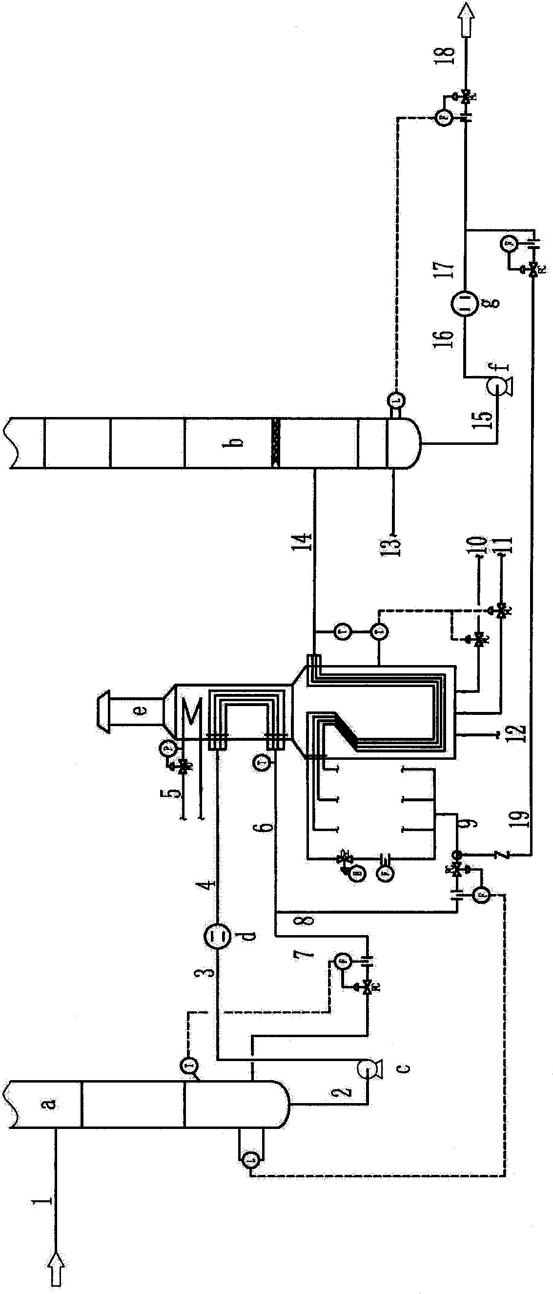 Reboiling and feeding heating two-in-one heating furnace and fractionation method thereof