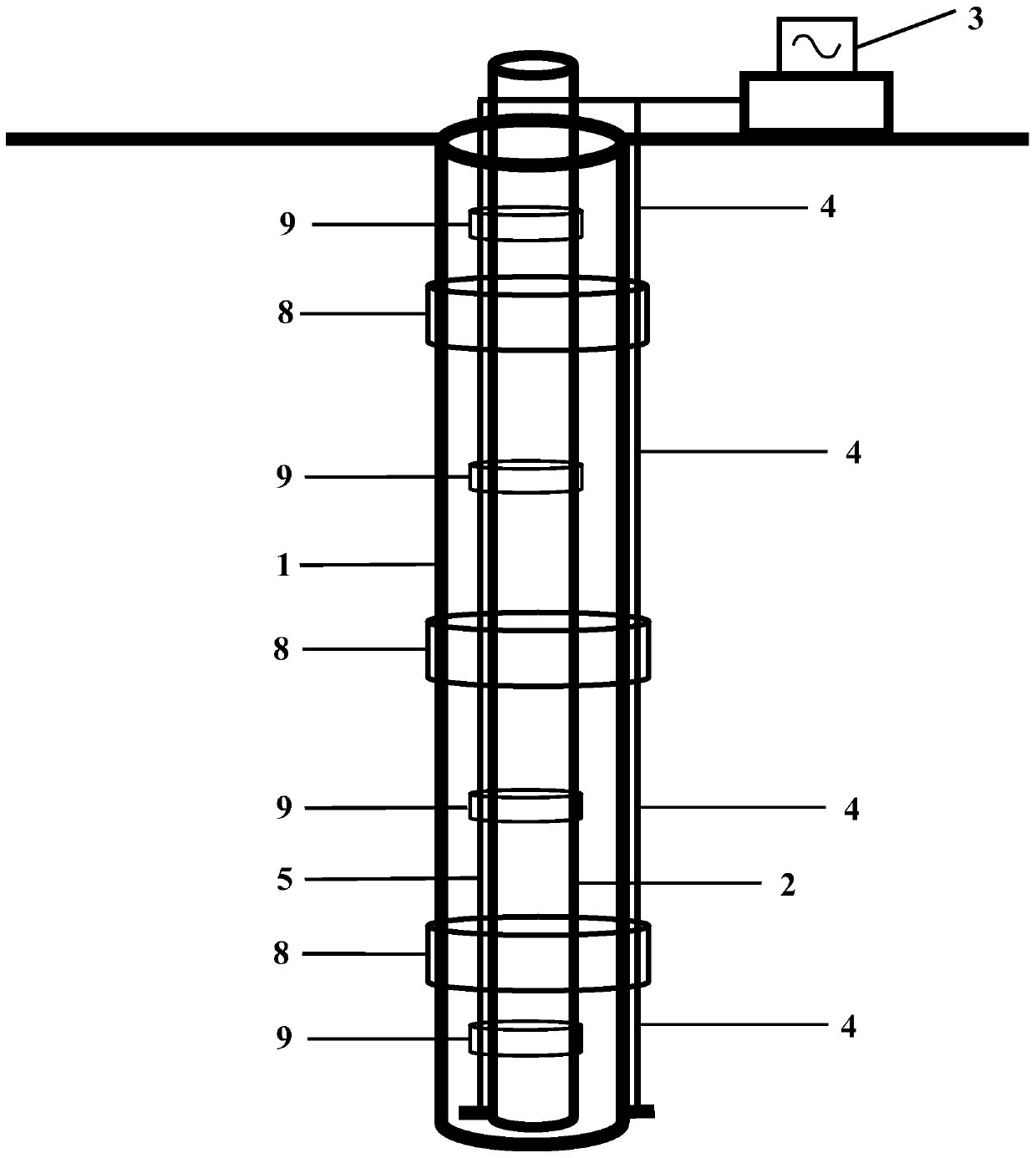 Downhole strain distribution monitoring system based on distributed optical fiber sensing and monitoring method