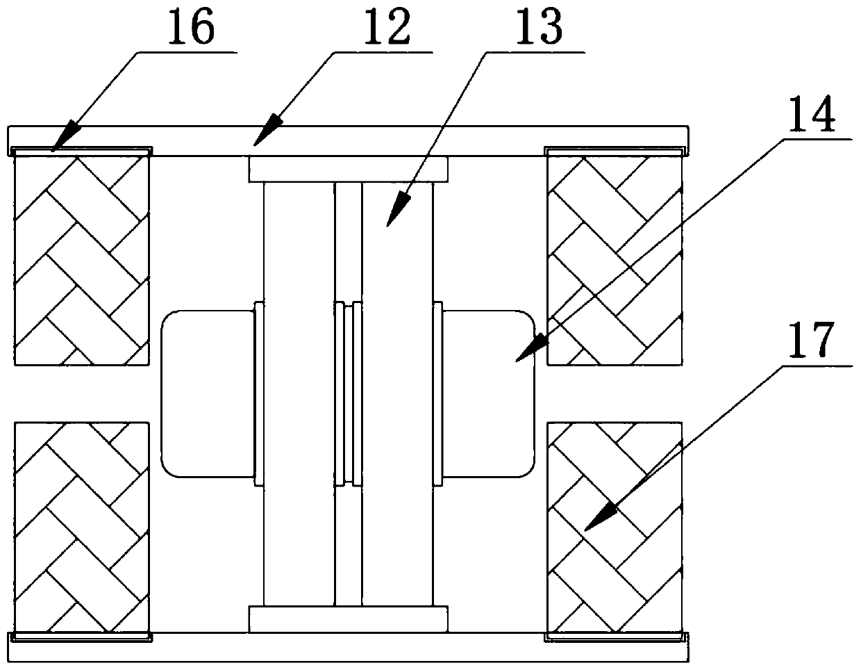 Mining shielding communication cable wrapping machine