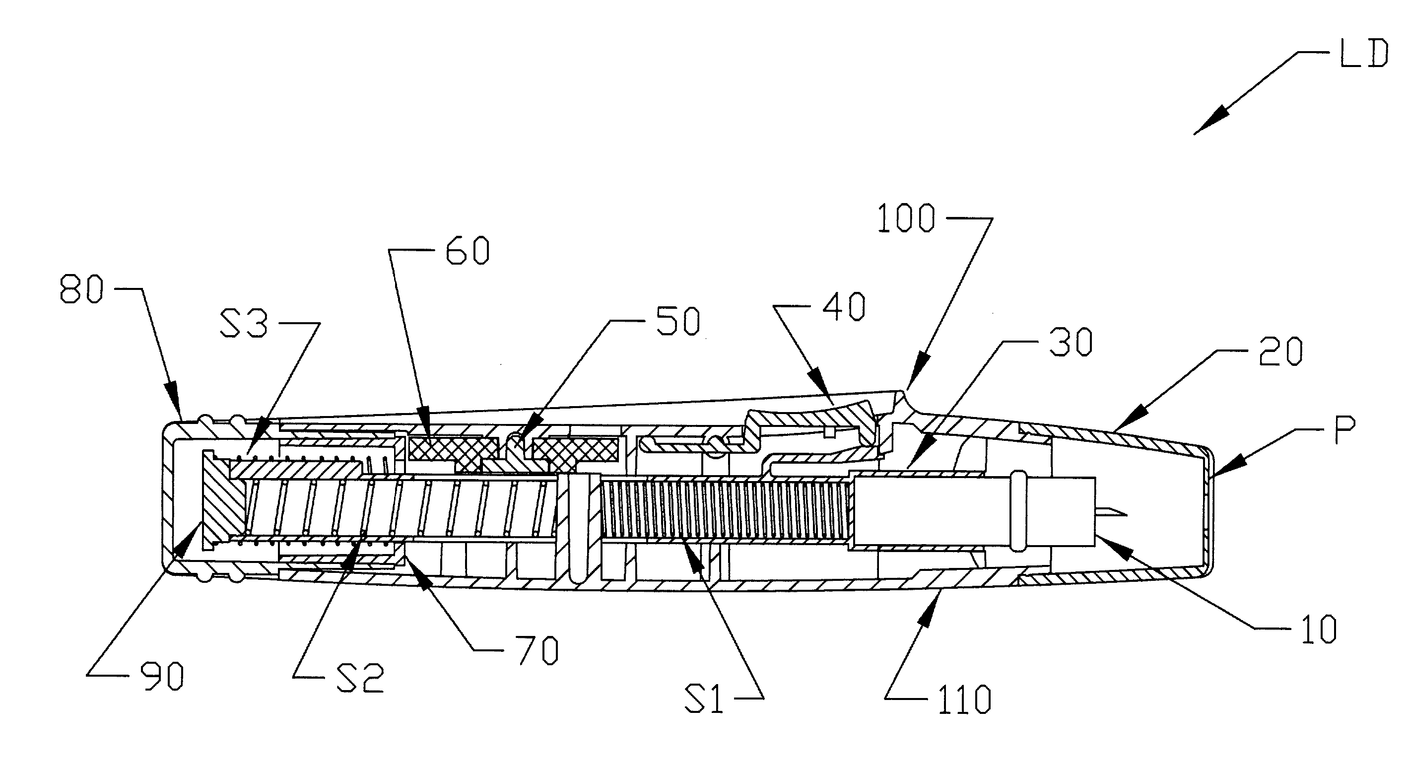 Adjustable lancet device and method