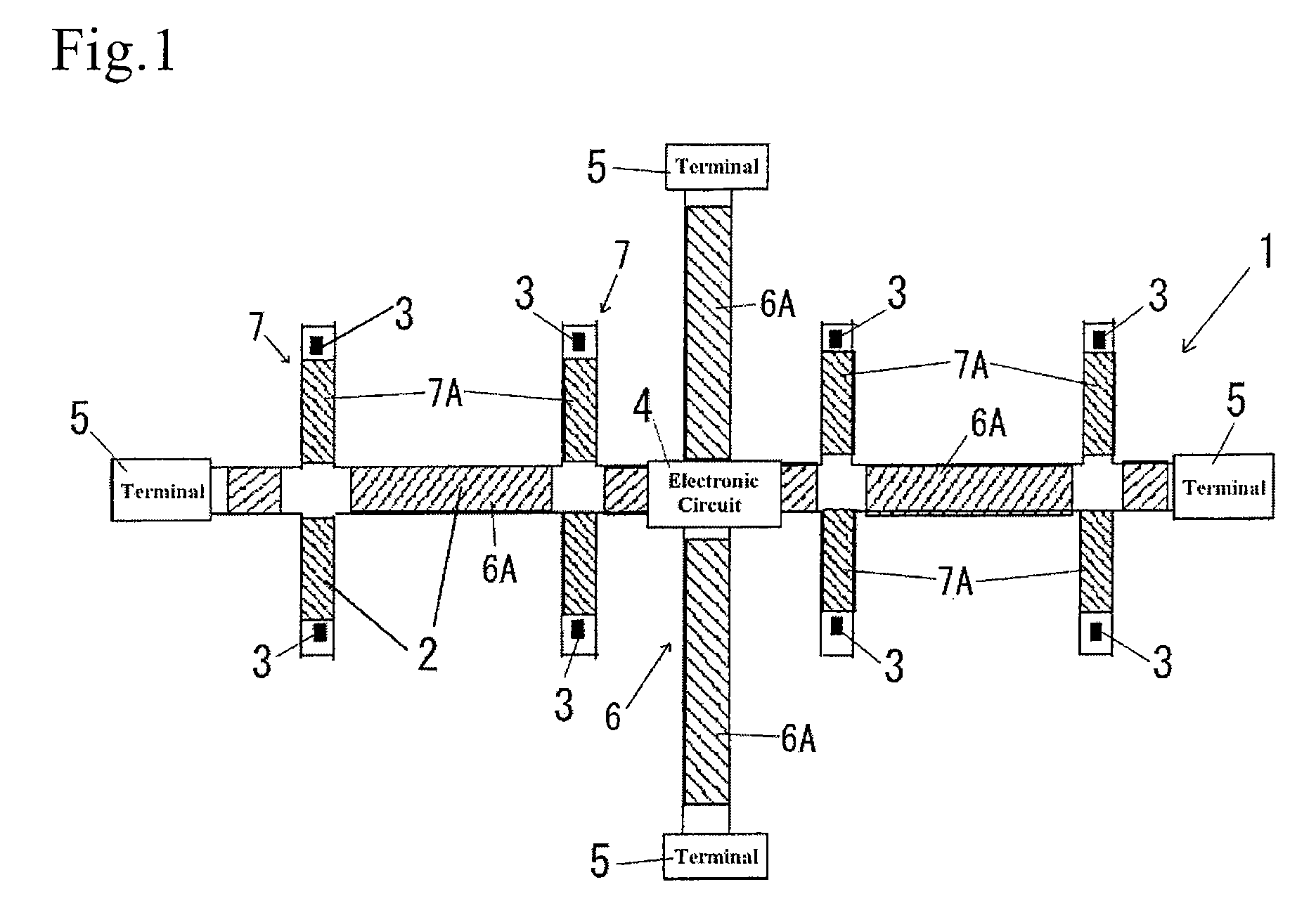 Tactile sensor module with a flexible substrate adapted for use on a curved surface and method of a mounting tactile sensor