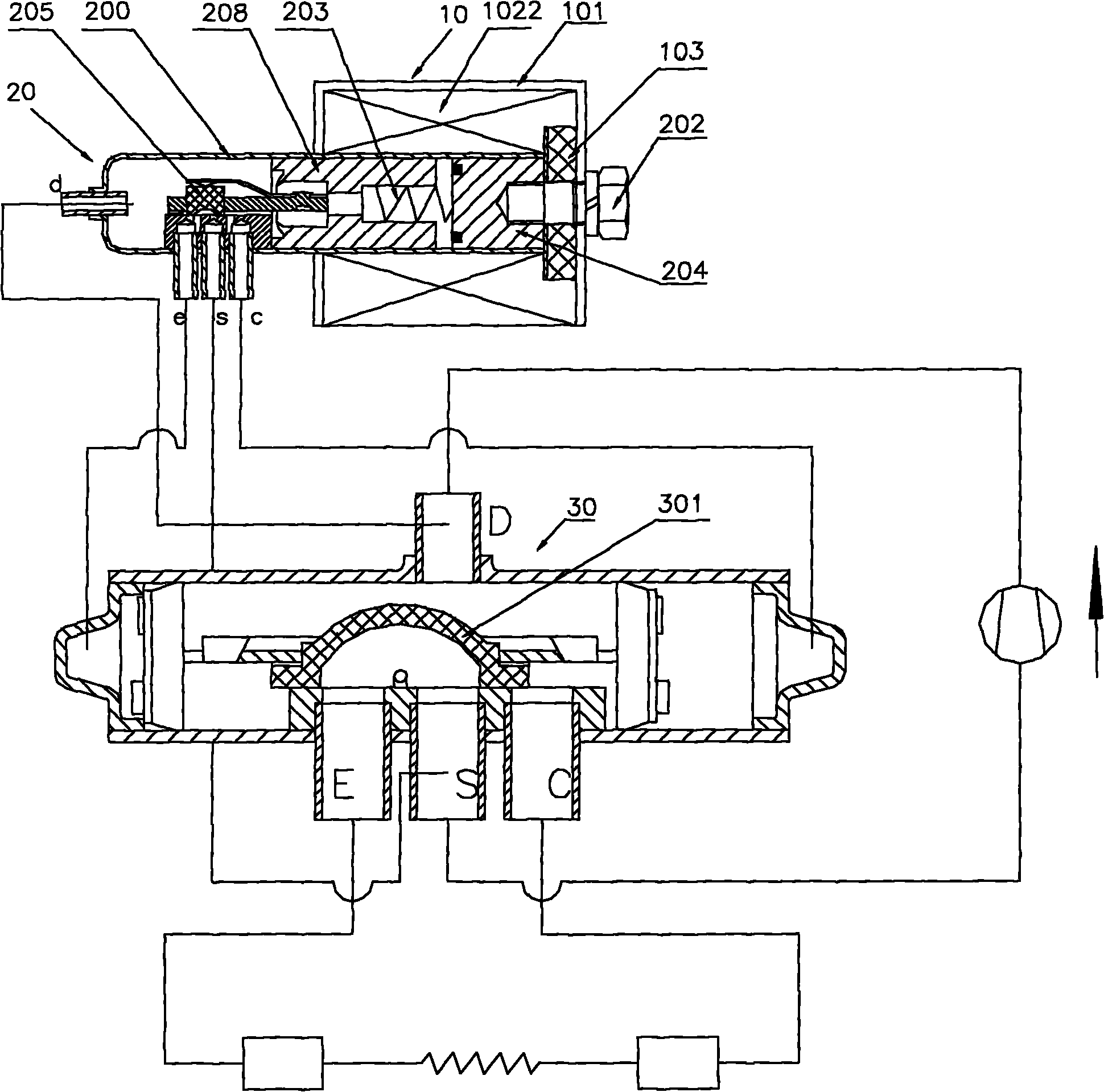 Bistable solenoid valve and manufacturing method thereof