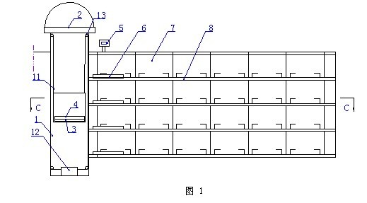 Petal basket type intelligent underground parking garage