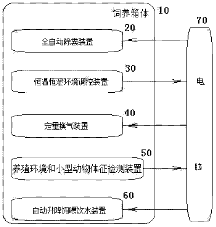 Multifunctional closed small animal feeding experiment system