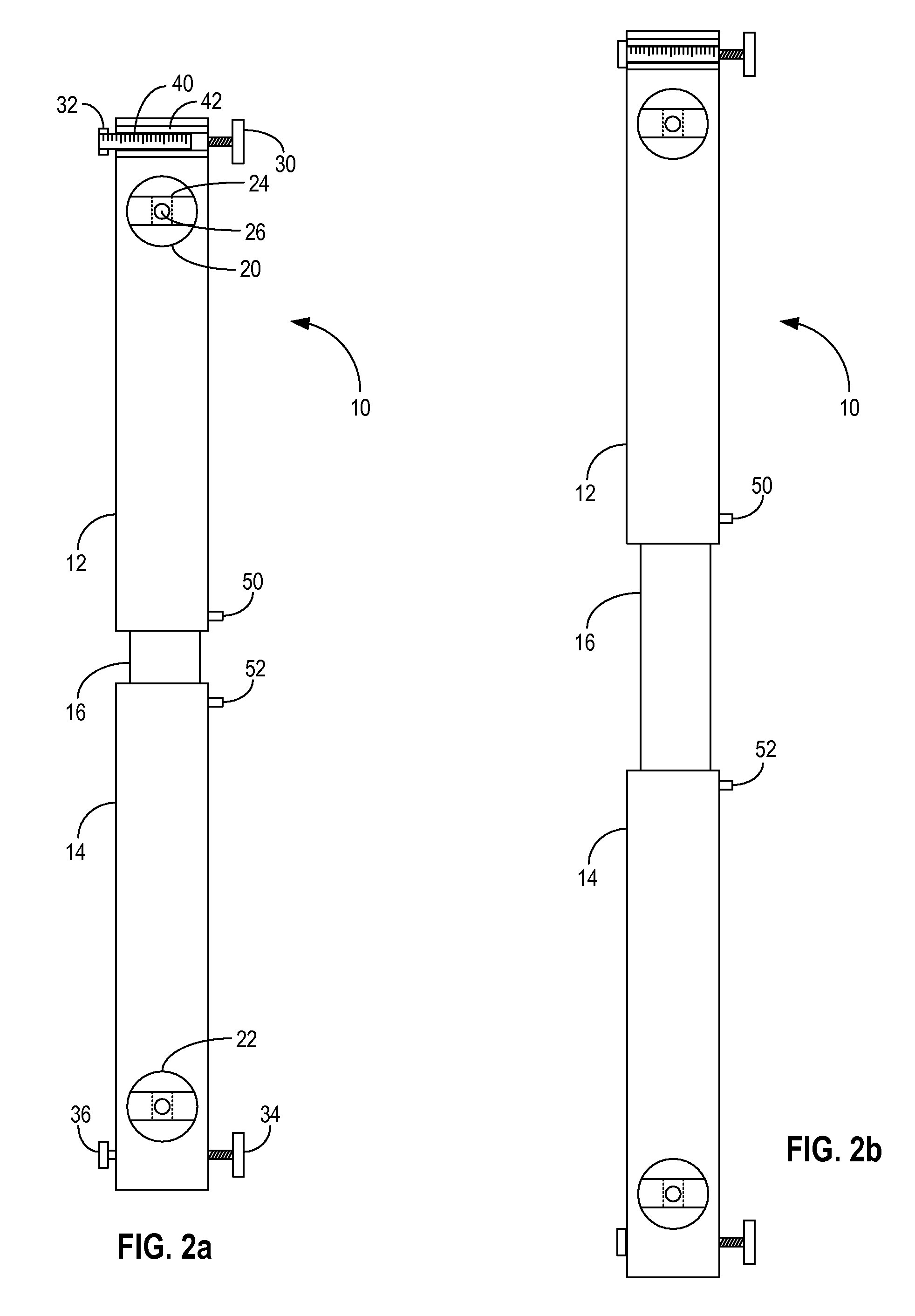 Extendable plumb and level measuring device and associated usage method