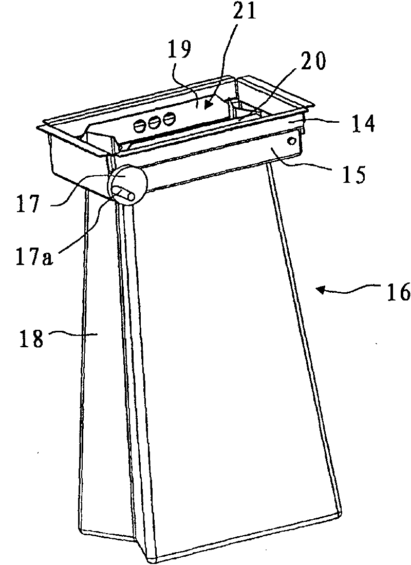 Disposable container for valuable items and machine for filling and closing said container