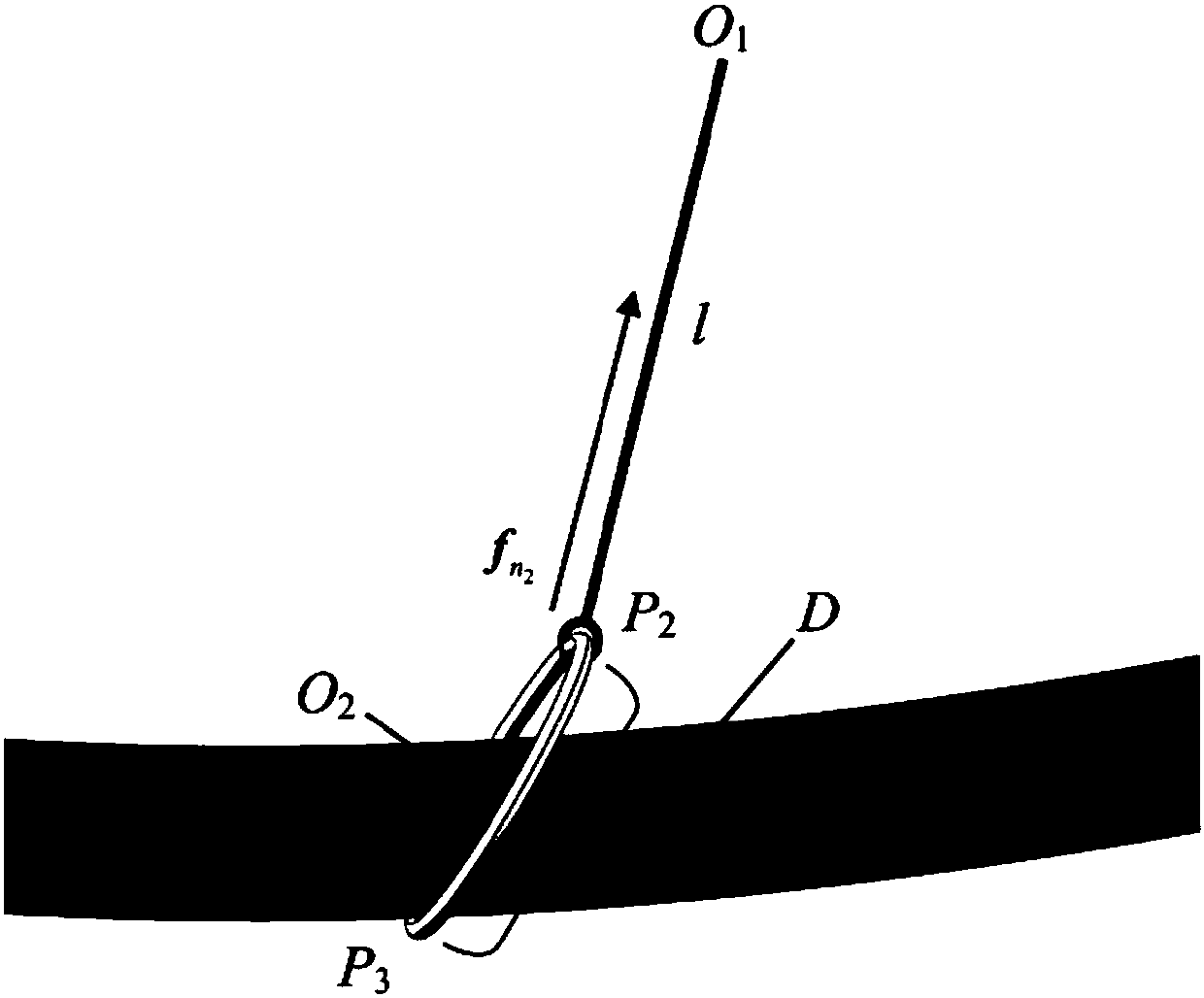 Robot cable modeling method under hoop constraint