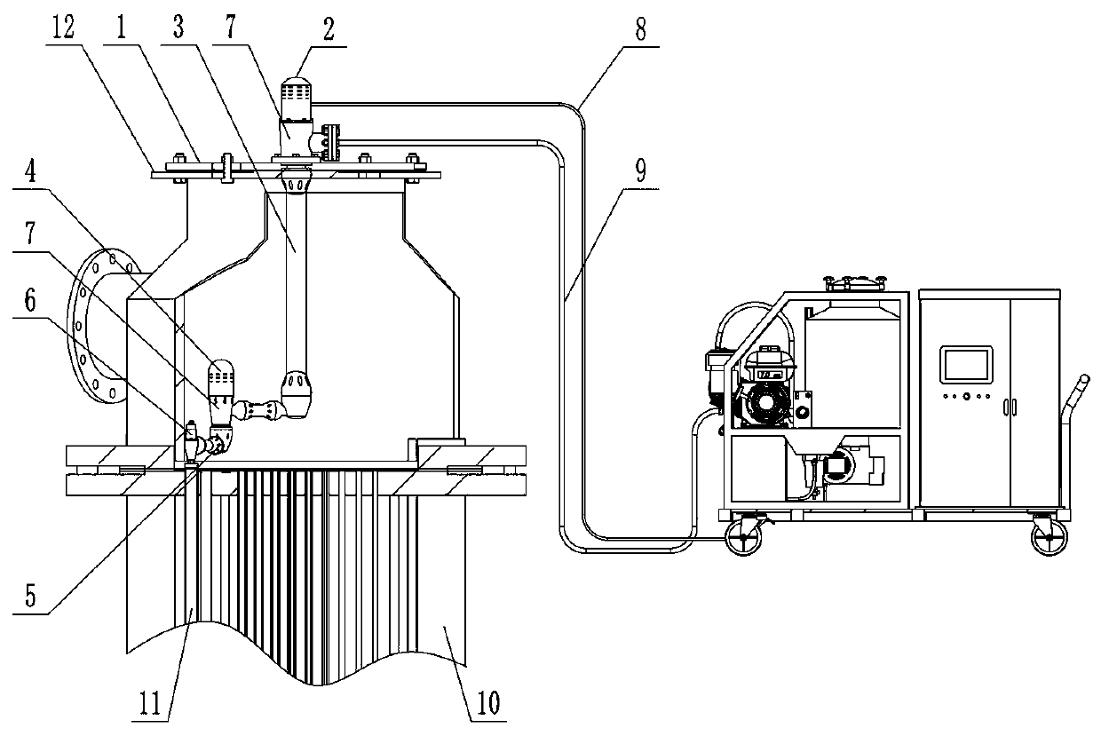 High-pressure washing robot device