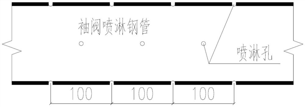 Tunnel engineering mining method excavation blasting instantaneous dust fall process