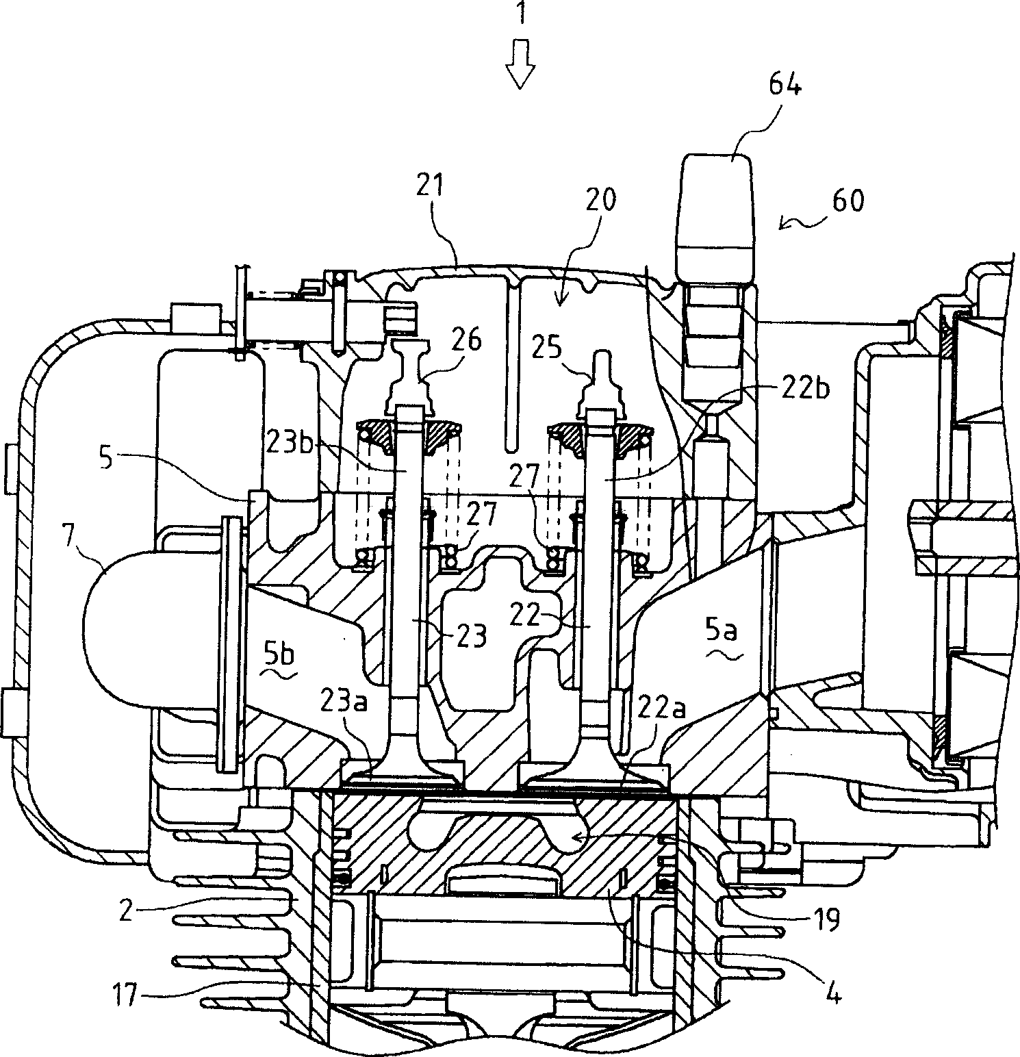 Superstructure of engine