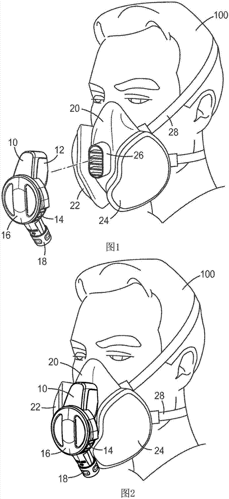 Powered exhaust apparatus for a personal protection respiratory device