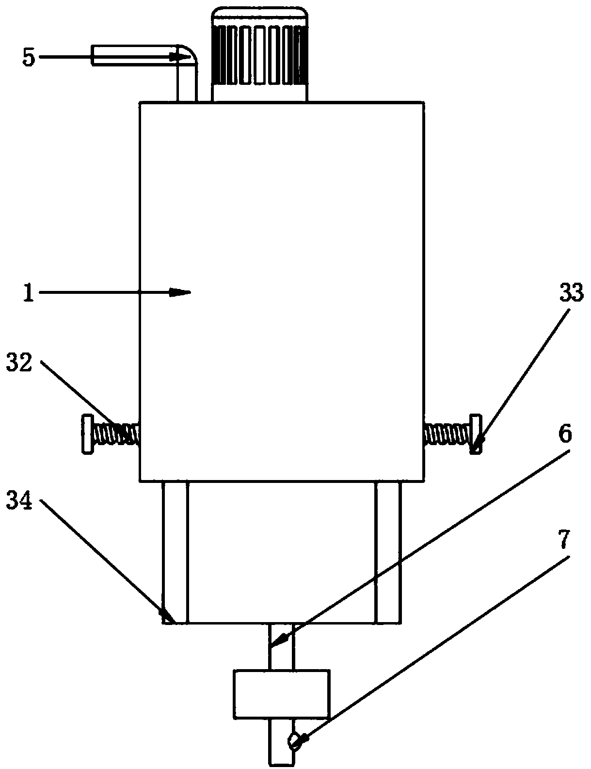 Coating stirring device for bags and suitcases production