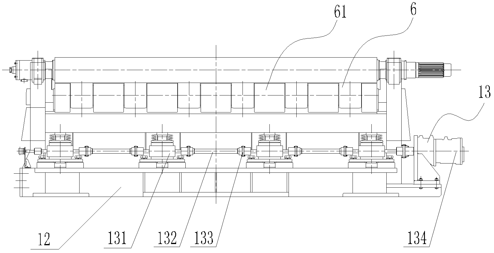 Multi-roll straightening machine