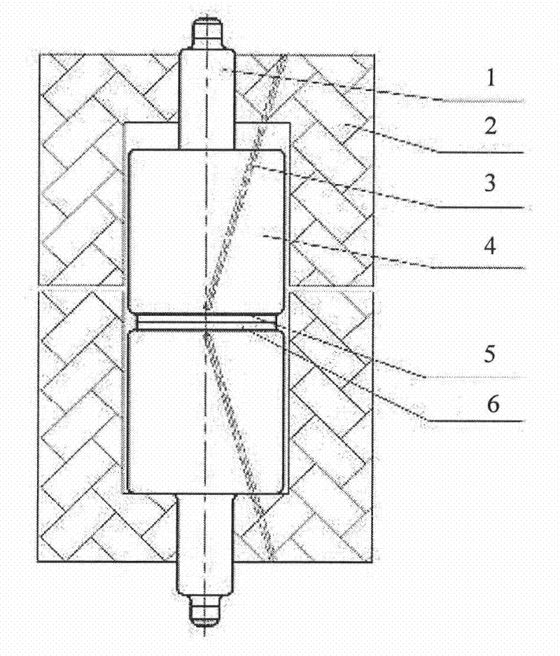 Method and device for preparing large-size bulk amorphous composite materials