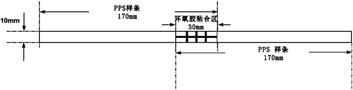 Special PPS (polyphenylene sulfide) plastic having good bonding property with epoxy adhesive and preparation method of PPS plastic