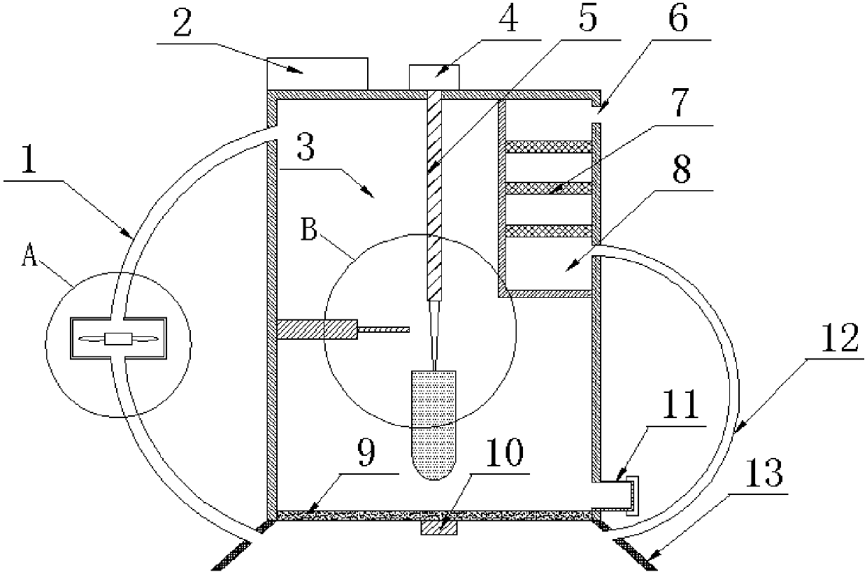 Scald-preventing portable moxibustion device