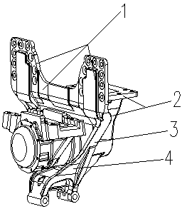 Heavy-duty truck balance shaft support