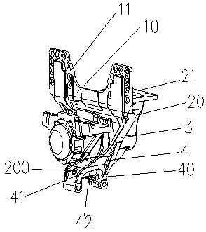 Heavy-duty truck balance shaft support