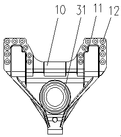 Heavy-duty truck balance shaft support