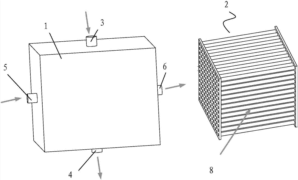 Membrane-type oxygen exchange device