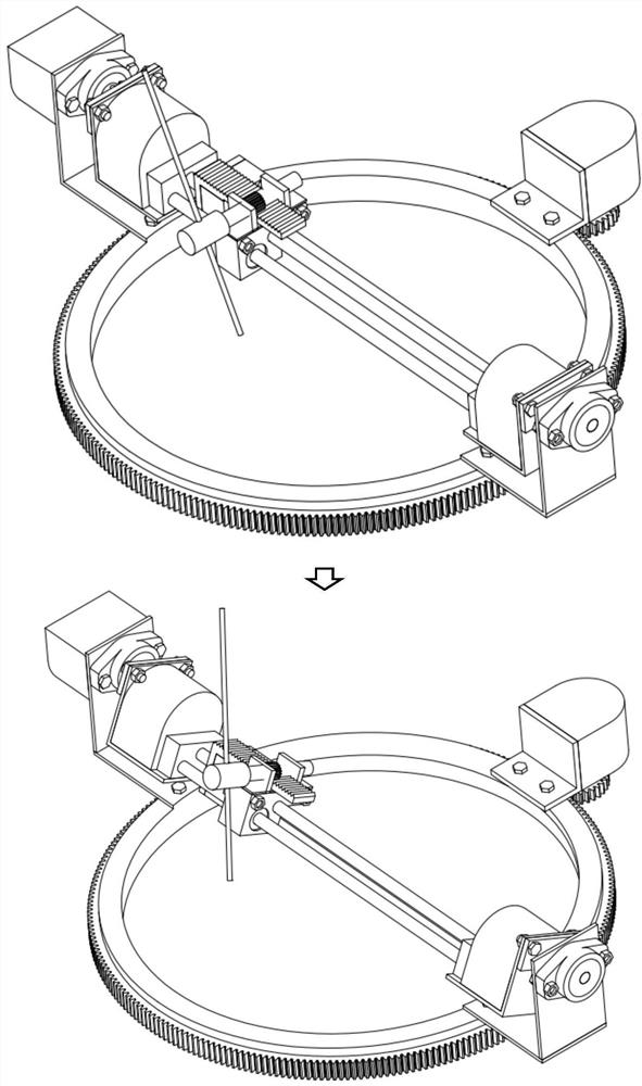 Four-degree-of-freedom fixing support for lung puncture operation in hospital