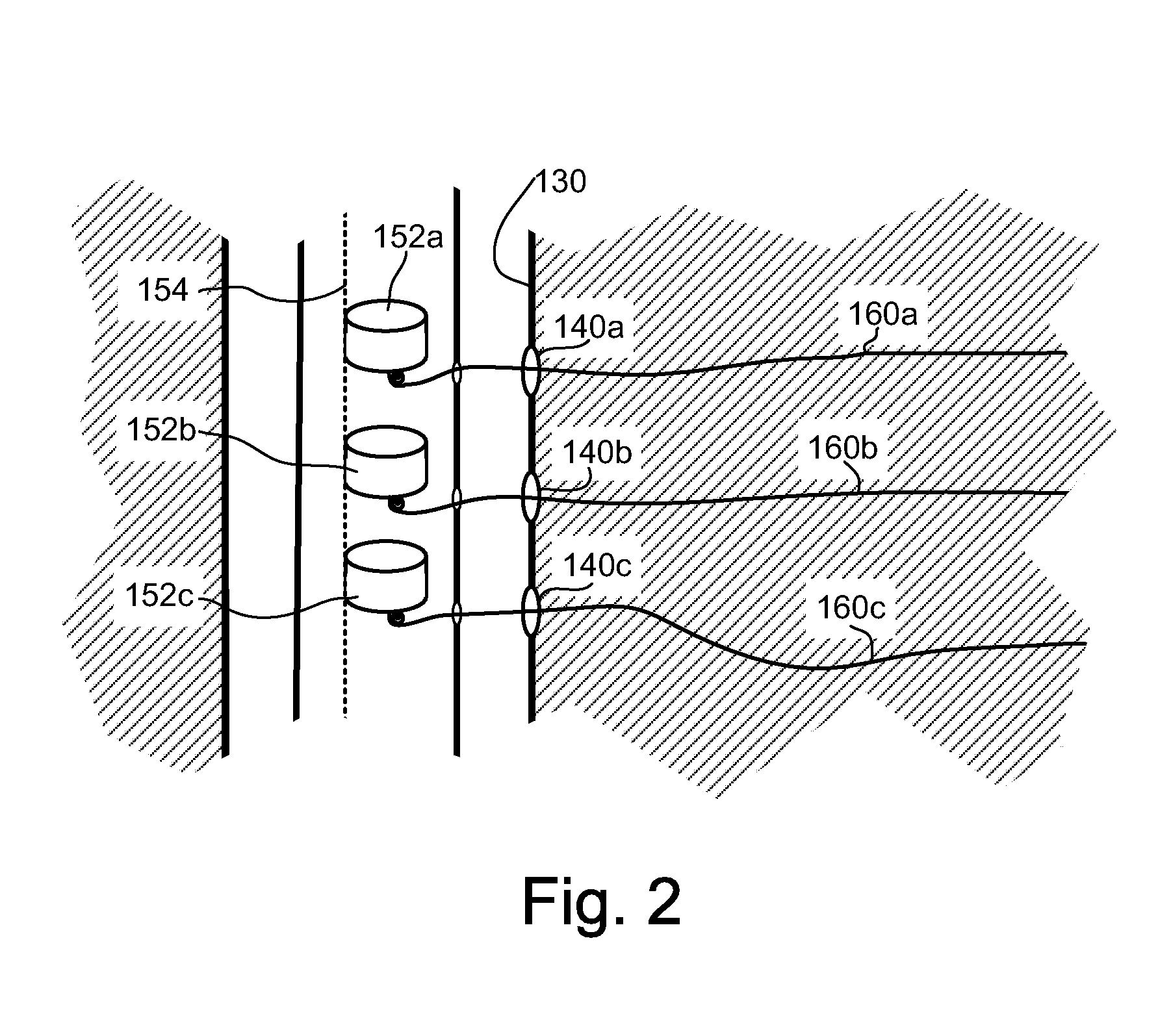 Continuous fibers for use in hydraulic fracturing applications