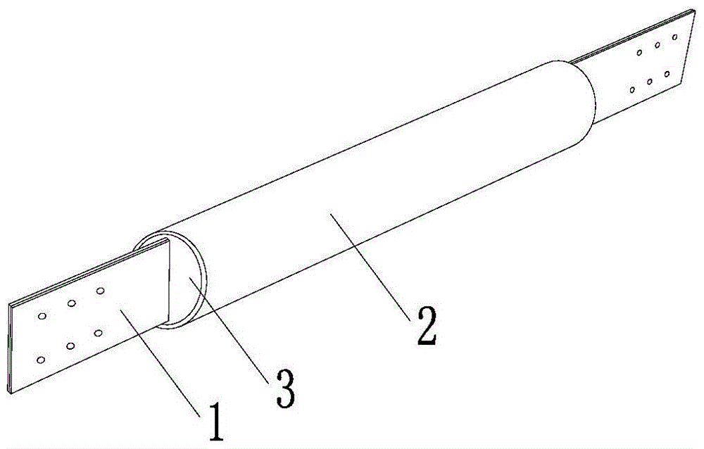 A combined anti-buckling energy-dissipating support