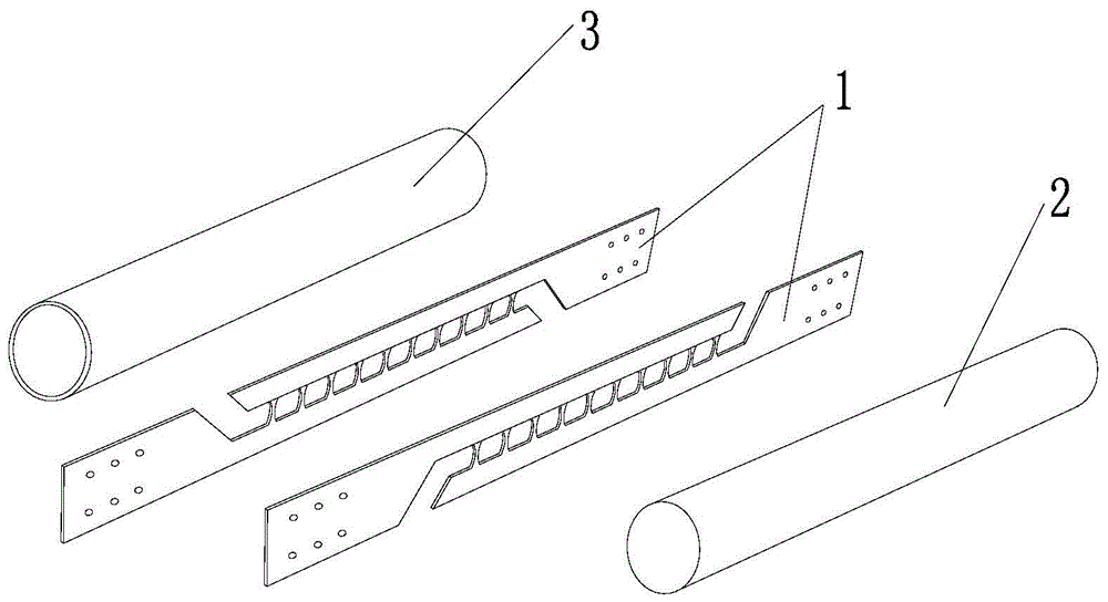 A combined anti-buckling energy-dissipating support