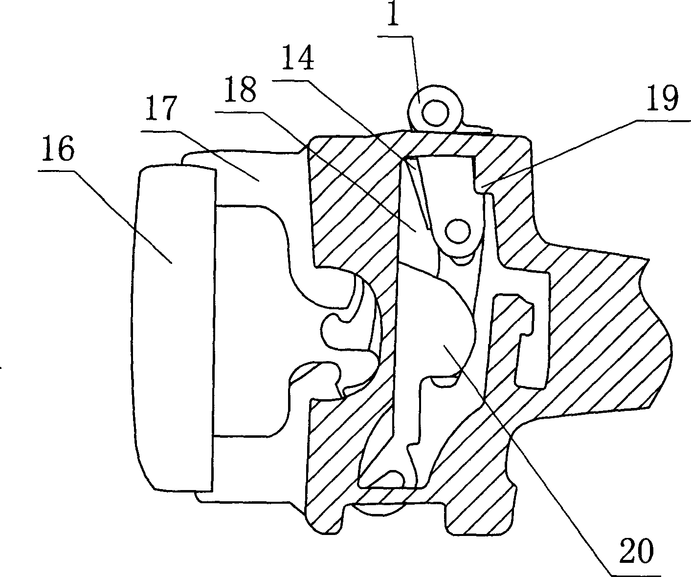 Locking pin having anti-pumping device