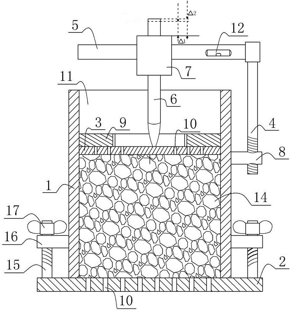 Civil engineering material deformation experimental instrument suitable for multipoint measurement