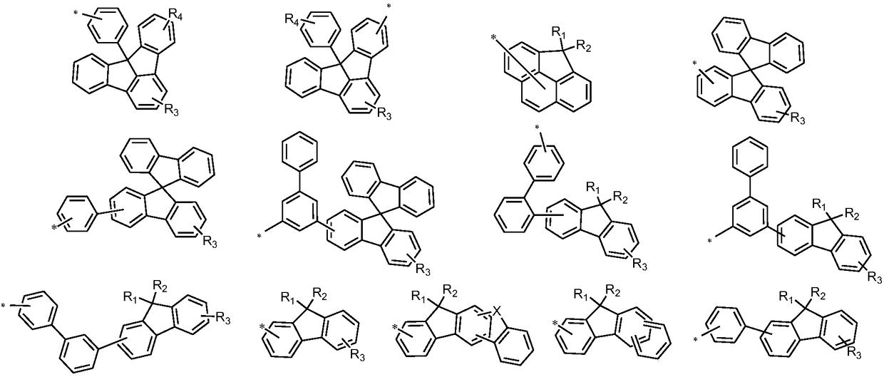 Arylamine compound containing fluorene groups and organic light-emitting device thereof