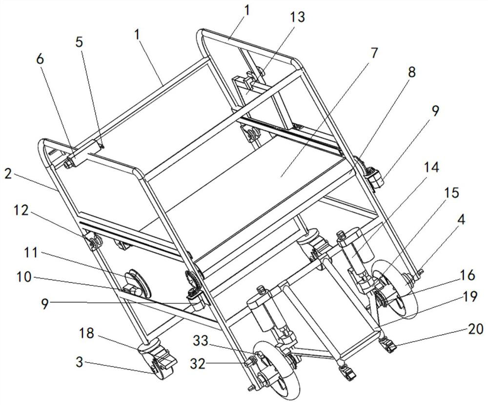 Intelligent anti-falling walking aid