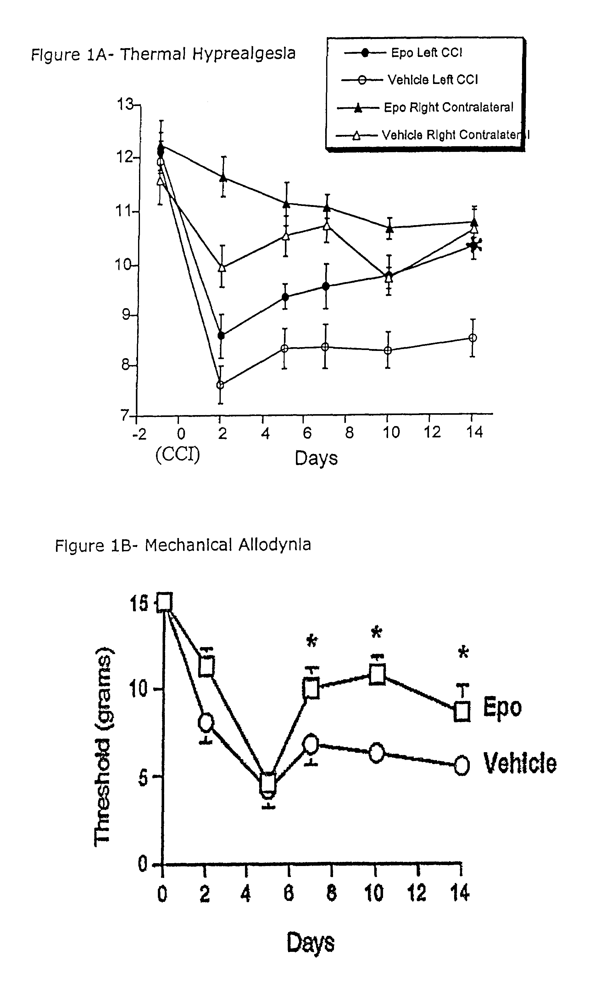 Use of erythropoietin and erythropoietin mimetics for the treatment of neuropathic pain