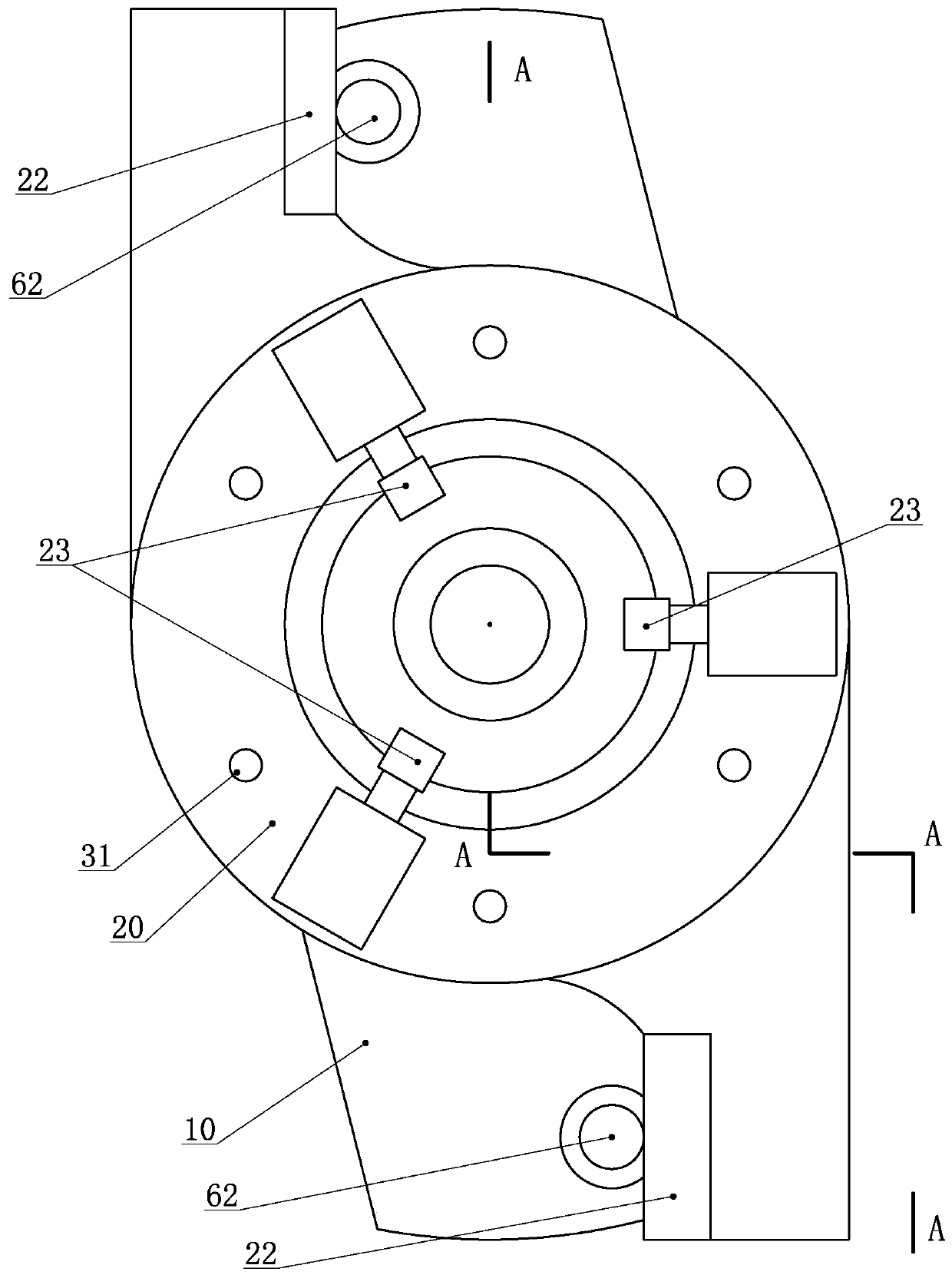 A flexible drive fixture for rotating workpieces