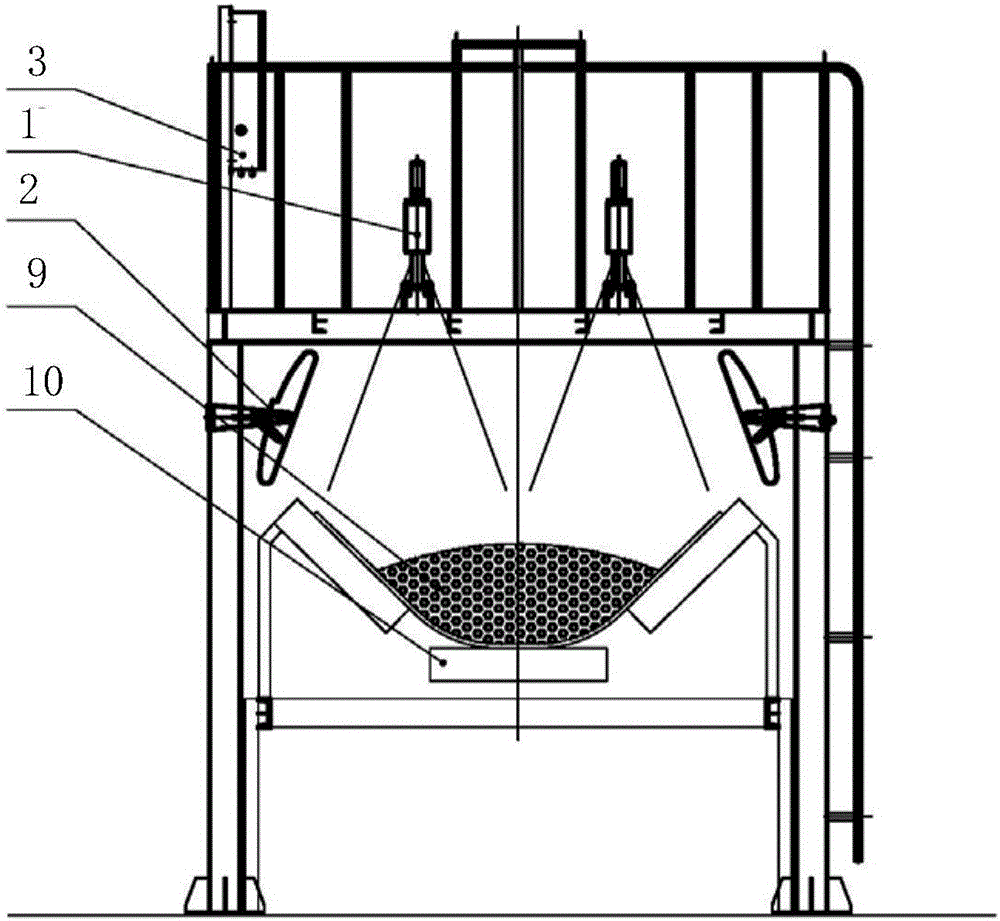 Blast furnace burden particle size monitoring system and distributed data on-line analysis method