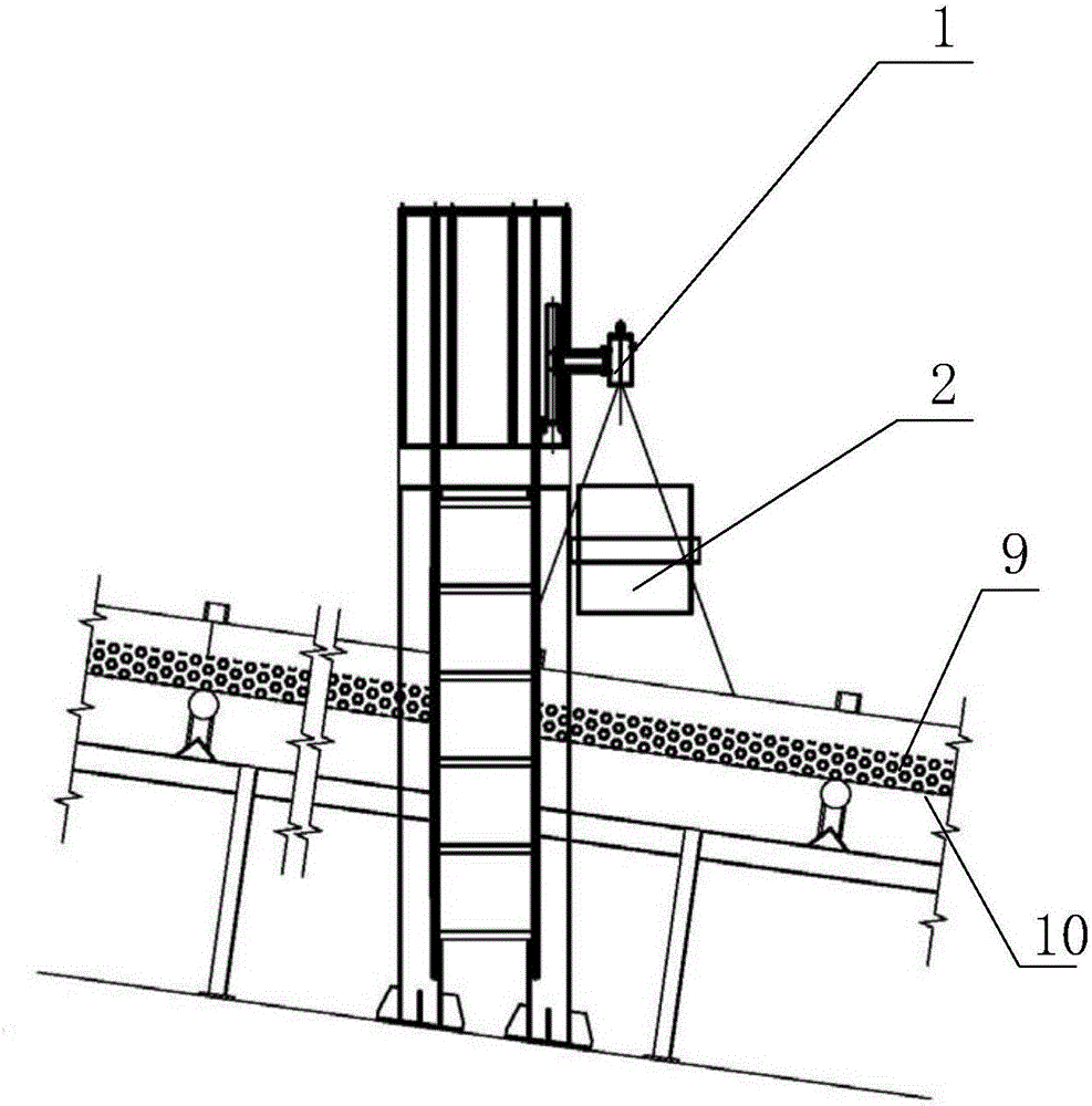 Blast furnace burden particle size monitoring system and distributed data on-line analysis method