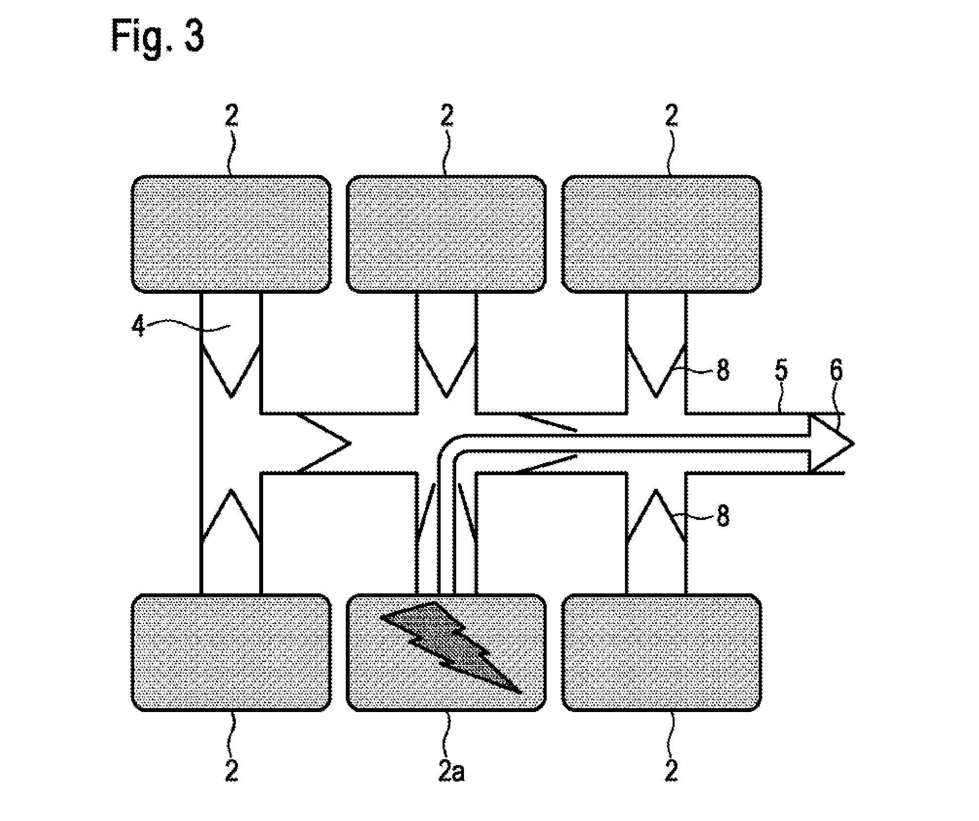 Battery having a Protection from Adjacent Cells in Case of Discharge of a Battery Cell