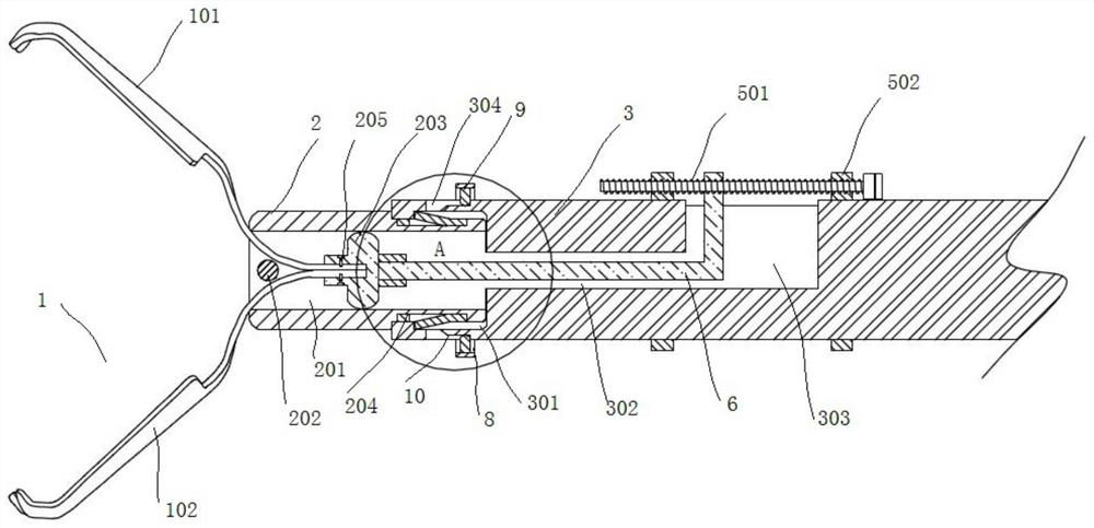 A clamping device for dental implantation