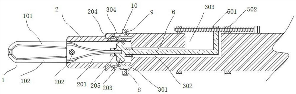 A clamping device for dental implantation