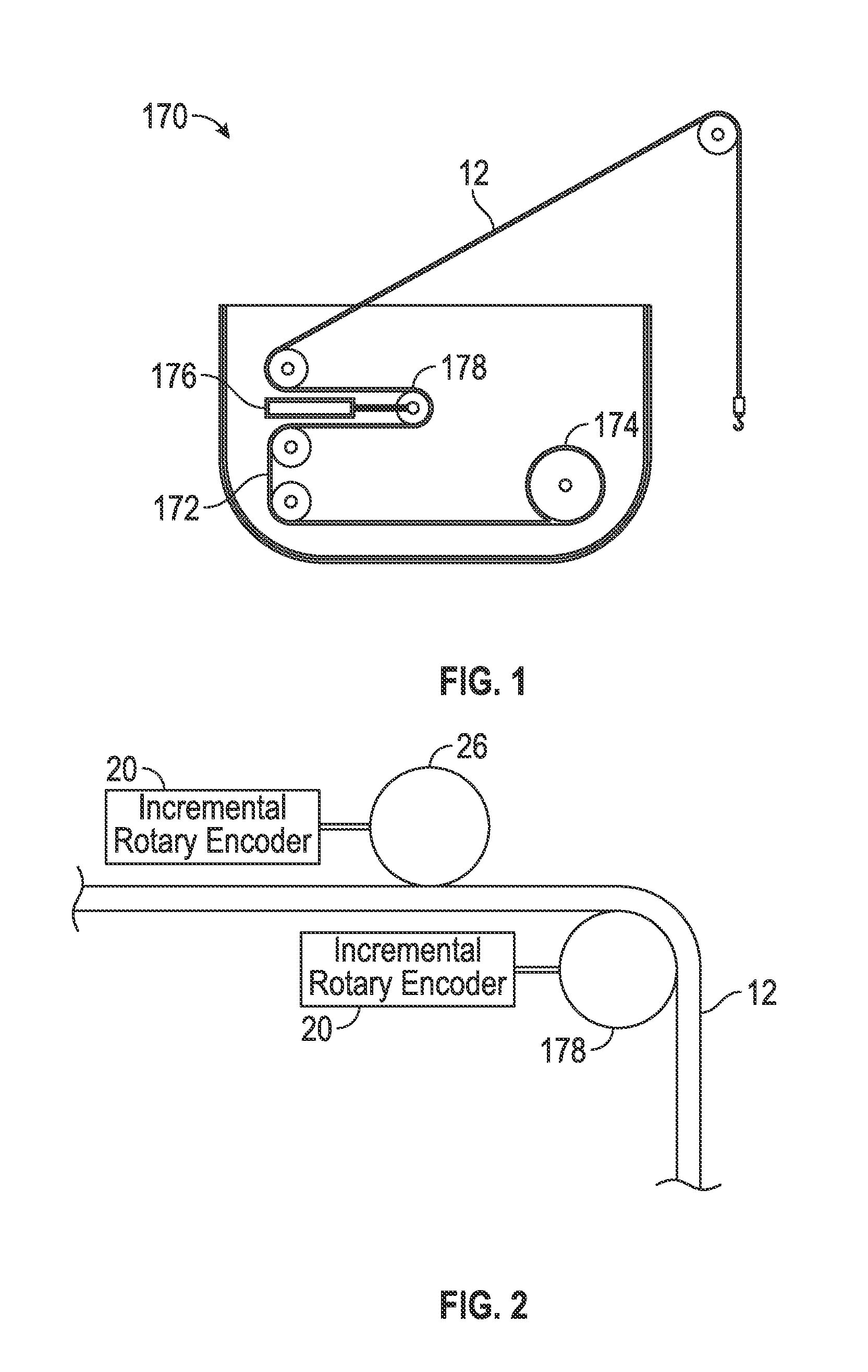 Method and apparatus for wire rope distance measurement