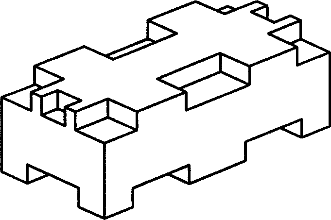 Building blocks for forming wall body, formed wall body and usage of building blocks