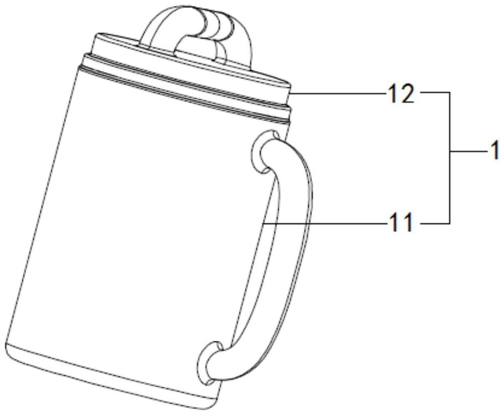 Head heating structure of soybean milk machine