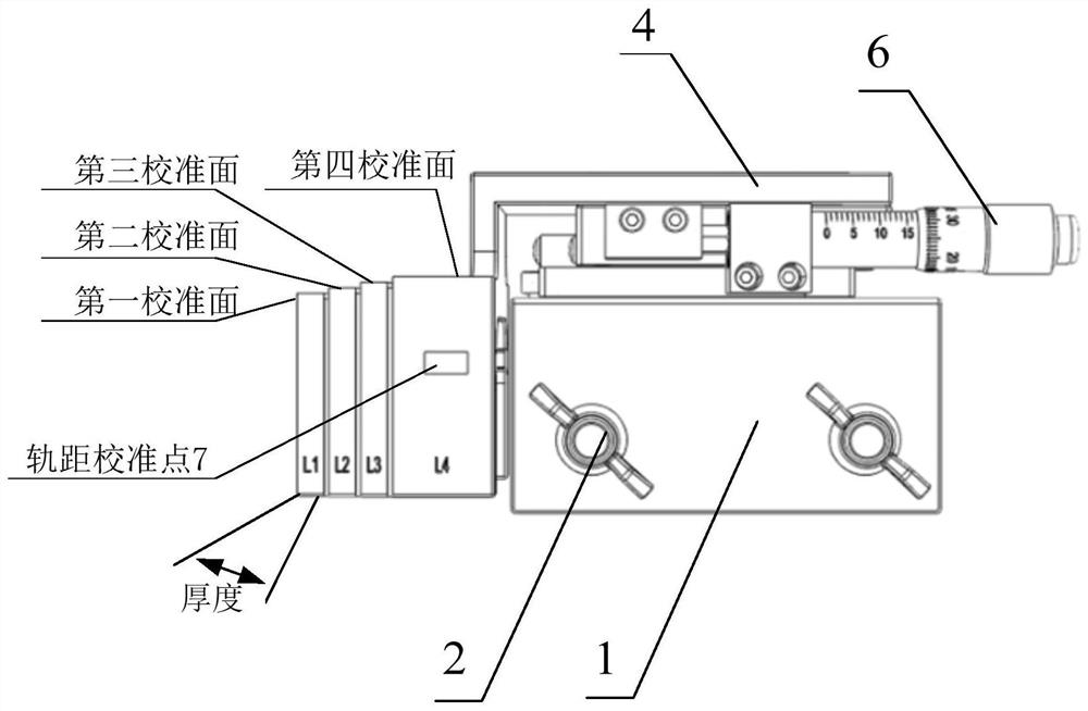 Calibration device of profile detection system and working method thereof