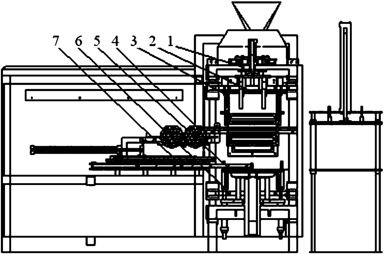 A lower sand box of a horizontal boxless molding machine